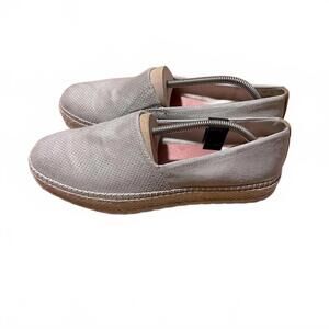 Dr. Scholl’s Sunray Espadrille Slip On Shoe in Oyster Grey | Size 10